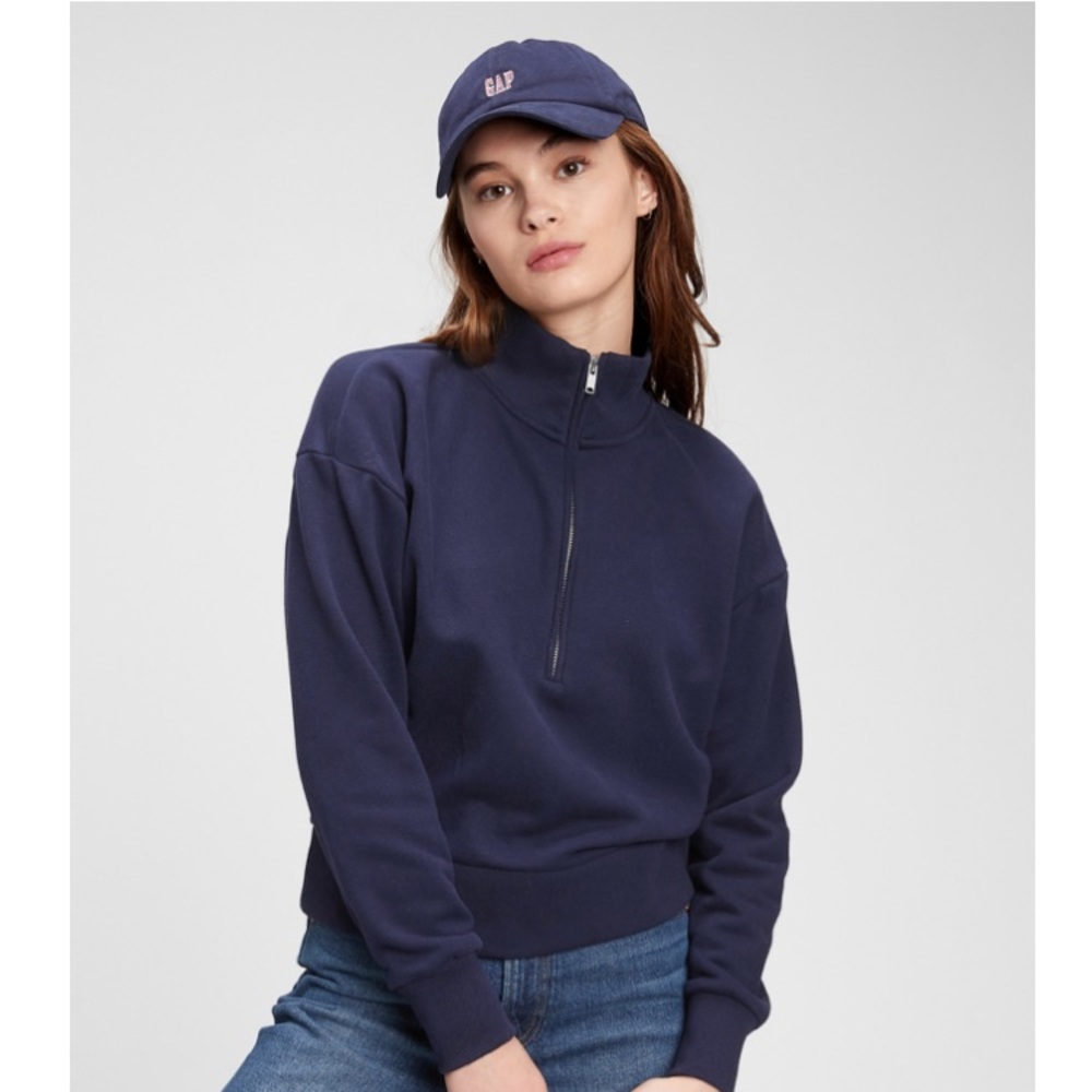 GAP vintage soft half zip sweatshirt